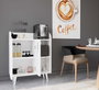 Hanah Home Magnetar - Gabinete de Bar de Café Blanco